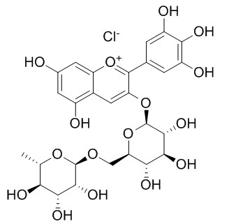 氯化飞燕草素-3-O-芸香糖苷,分析标准品,HPLC≥95%