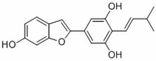 5-(6-Hydroxybenzofuran-2-yl)-2-(3-methylbut-1-enyl)benzene-1,3-diol,分析标准品,HPLC≥9