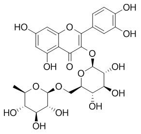 槲皮素3-O-芸香糖苷,分析标准品,HPLC≥98%