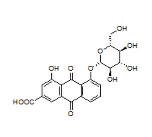 大黄酸-8-O-β-D-葡萄糖苷,分析标准品,HPLC≥98%