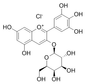 氯化飞燕草素-3-O-半乳糖苷,分析标准品,HPLC≥95%