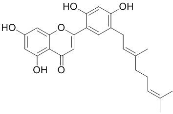 5'-香叶基-5,7,2',4'-四羟基黄酮，分析标准品,HPLC≥95%