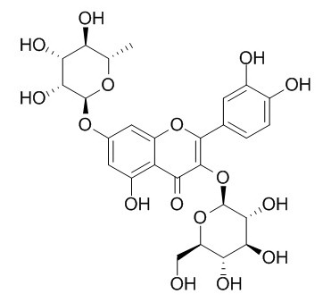 槲皮素-3-O-葡萄糖-7-O-鼠李糖苷,分析标准品,HPLC≥98%