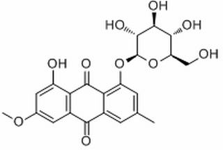 大黄素甲醚-8-O-β-D-葡萄糖苷,分析标准品,HPLC≥96%