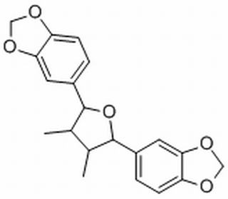 (7S,7'R)-双(3,4-亚甲二氧苯基)-rel-(8R,8'R)-二甲基四氢呋喃,分析标准品,HPLC≥98%