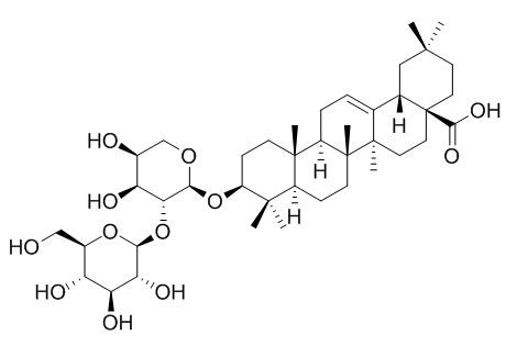 齐墩果酸3-O-beta-D-葡吡喃糖基(1→2)-alpha-L-吡喃阿拉伯糖苷,分析标准品,HPLC≥98%