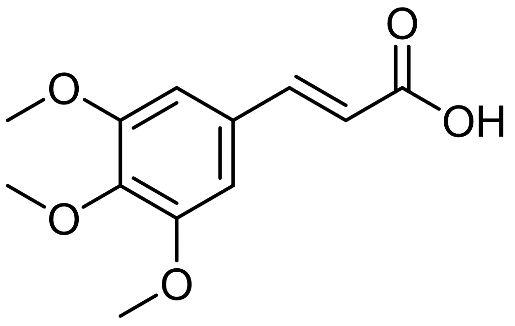 3,4,5-三甲氧基苯乙烯酸,分析标准品,HPLC≥98%