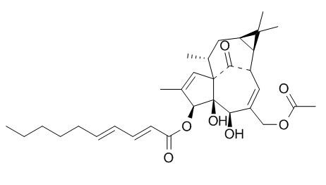 3-O-(2'E,4'E-癸二烯酰基)-20-O-乙酰巨大戟二萜醇,分析标准品,HPLC≥95%