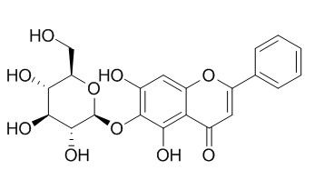 黄芩素 6-O-葡萄糖苷,分析标准品,HPLC≥95%
