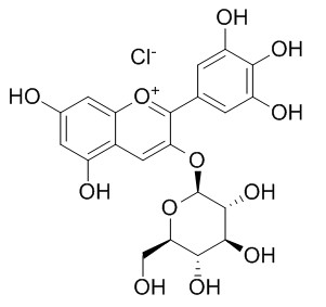 氯化飞燕草素-3-O-葡萄糖苷,分析标准品,HPLC≥95%