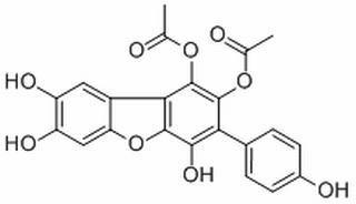 1,2-Diacetoxy-4,7,8-trihydroxy-3-(4-hydroxyphenyl)dibenzofuran，分析标准品,HPLC≥98%