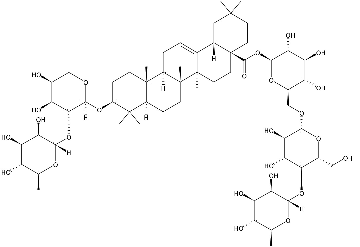 常春藤皂苷B,分析标准品,HPLC≥98%