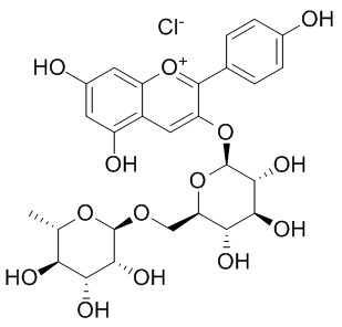 氯化天竺葵素-3-O-芸香糖苷,分析标准品,HPLC≥95%
