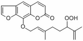 8-(6-过氧化氢-3,7-二甲基-2,7-辛二烯基氧基)补骨脂素，分析标准品,HPLC≥98%